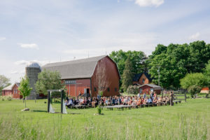ceremony site at cherry barc farms